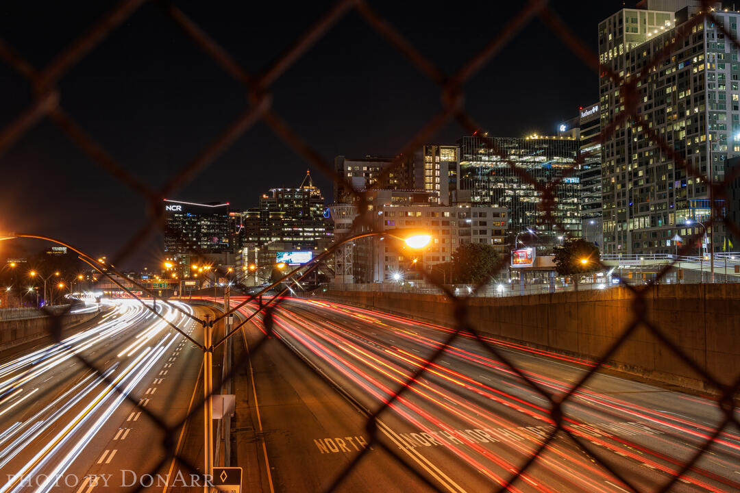 Atlanta, Georgia - North Avenue Bridge at I-75 North